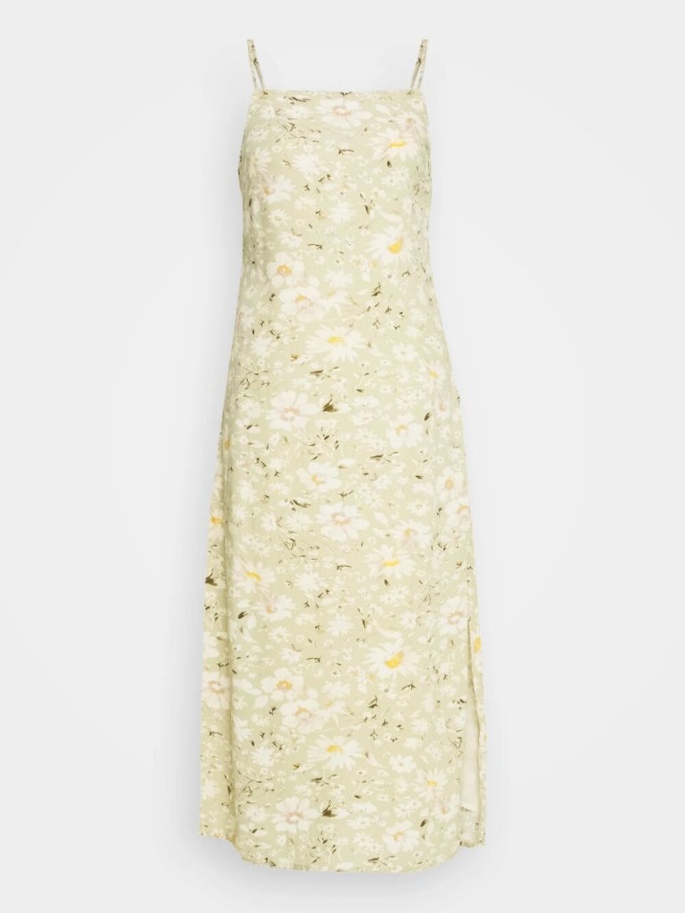 American Eagle Light Sage Floral Midi Slip Dress Women’s Size L